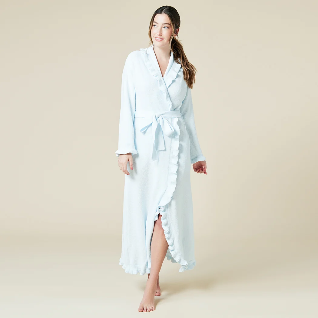 Ruffle Chenille Robe - Image 3