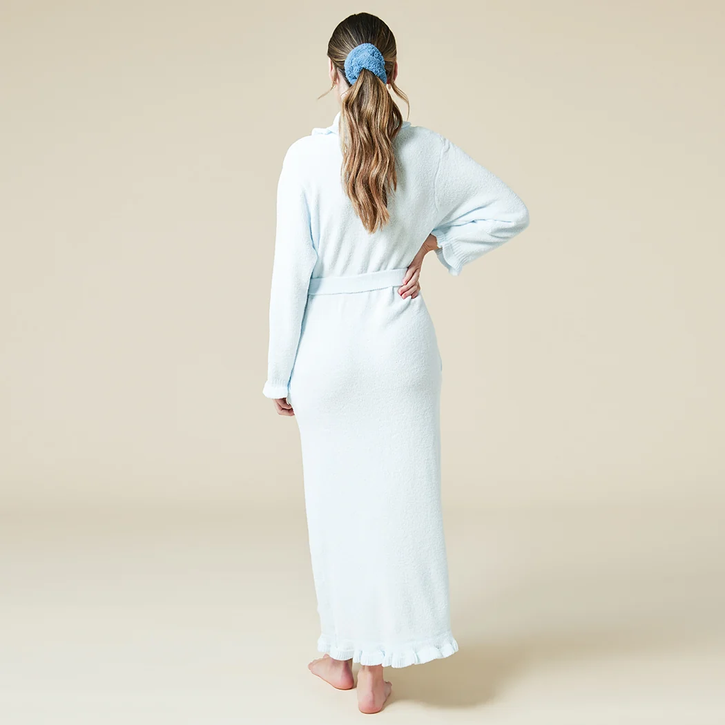 Ruffle Chenille Robe - Image 4