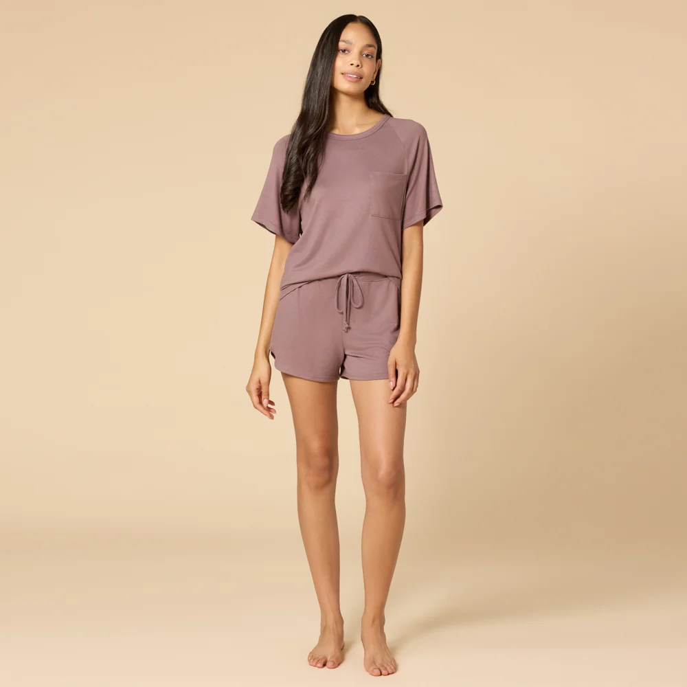Dream Slouchy Tee Top with Shorts Lounge Set - Image 11