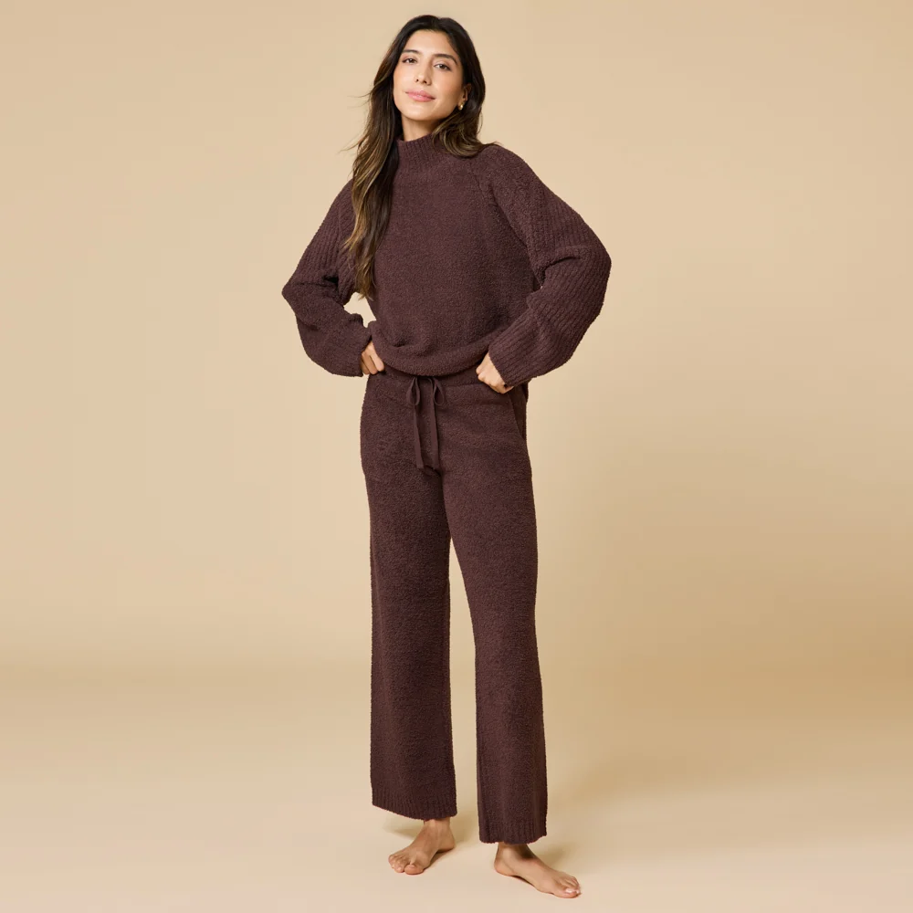 Marshmallow Rib Mock Neck with Long Pant - Image 17