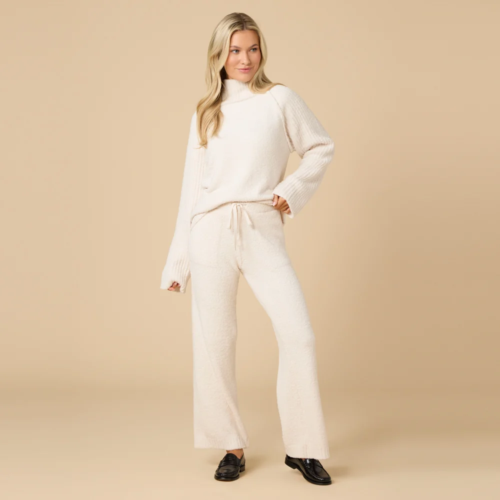 Marshmallow Rib Mock Neck with Long Pant - Image 22