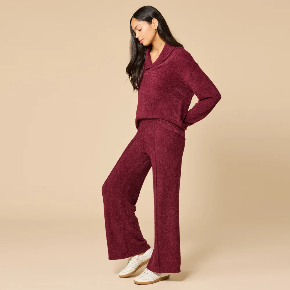 Ultra-Marshmallow Shawl Collar with Pintuck Pant - Image 4